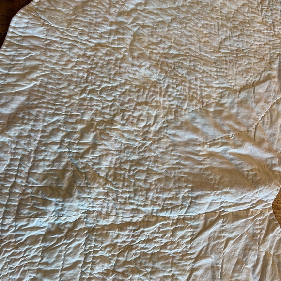 Quilted Christmas Tree Skirt Vintage Homemade 48” Handmade Star Pattern Classic - Picture 15 of 15